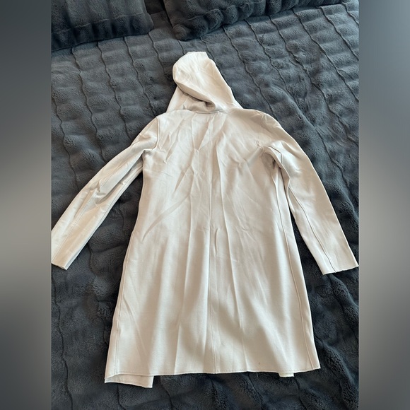 Carolina Belle Montreal Cream Hooded Open Front Jacket - Picture 3 of 3